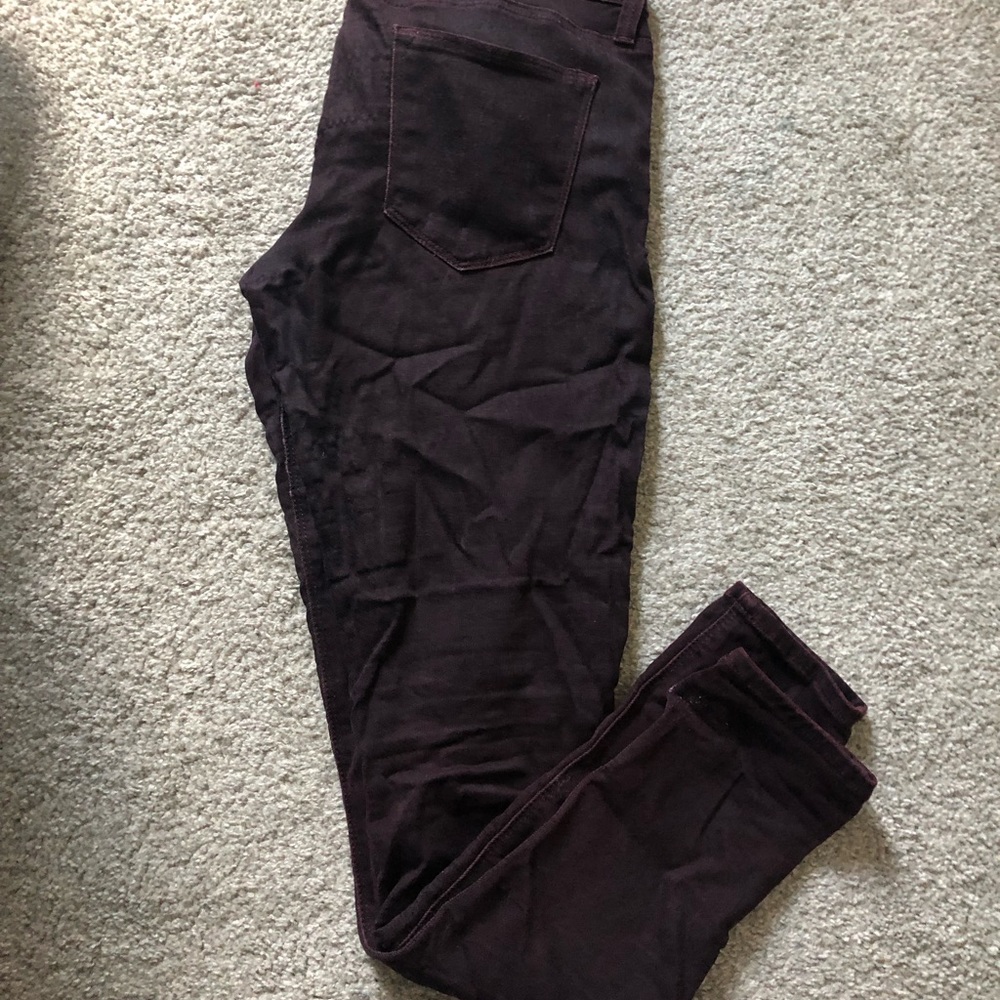 Just black brand maroon denim jeans